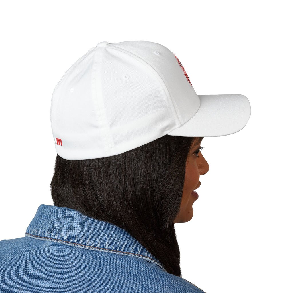 Embroidered 'Do This' Skull Cap — White Structured Baseball Hat