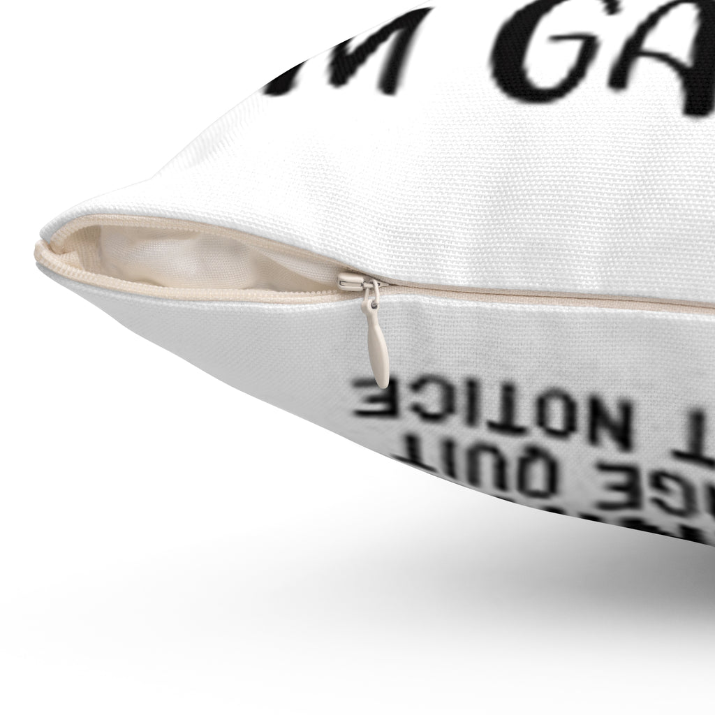 Gaming Pillow — "I Can't Adult Now I'm Gaming" Decorative Gamer Throw Pillow