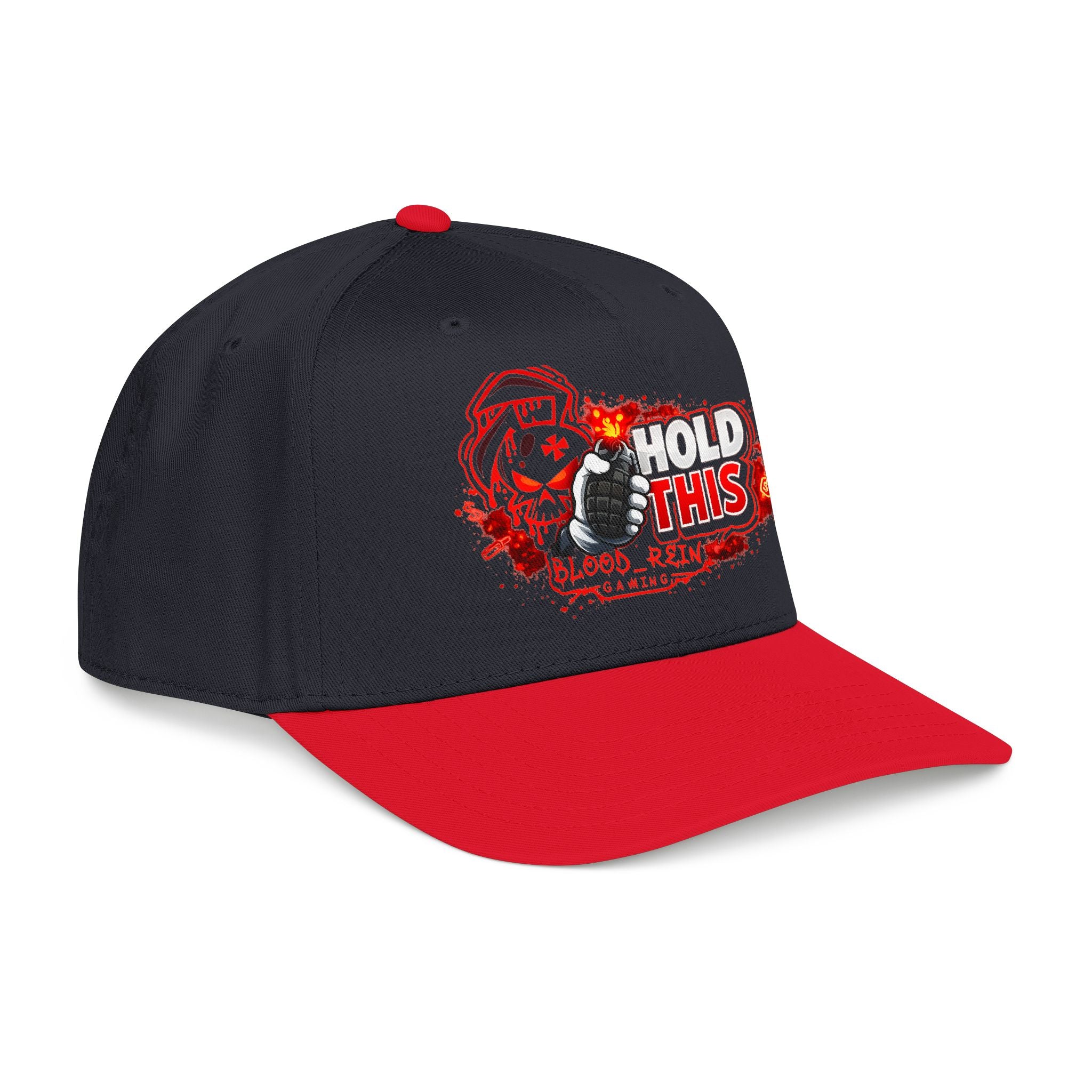 Hold This Grenade Baseball Cap — Edgy Military Punk Skull Hat