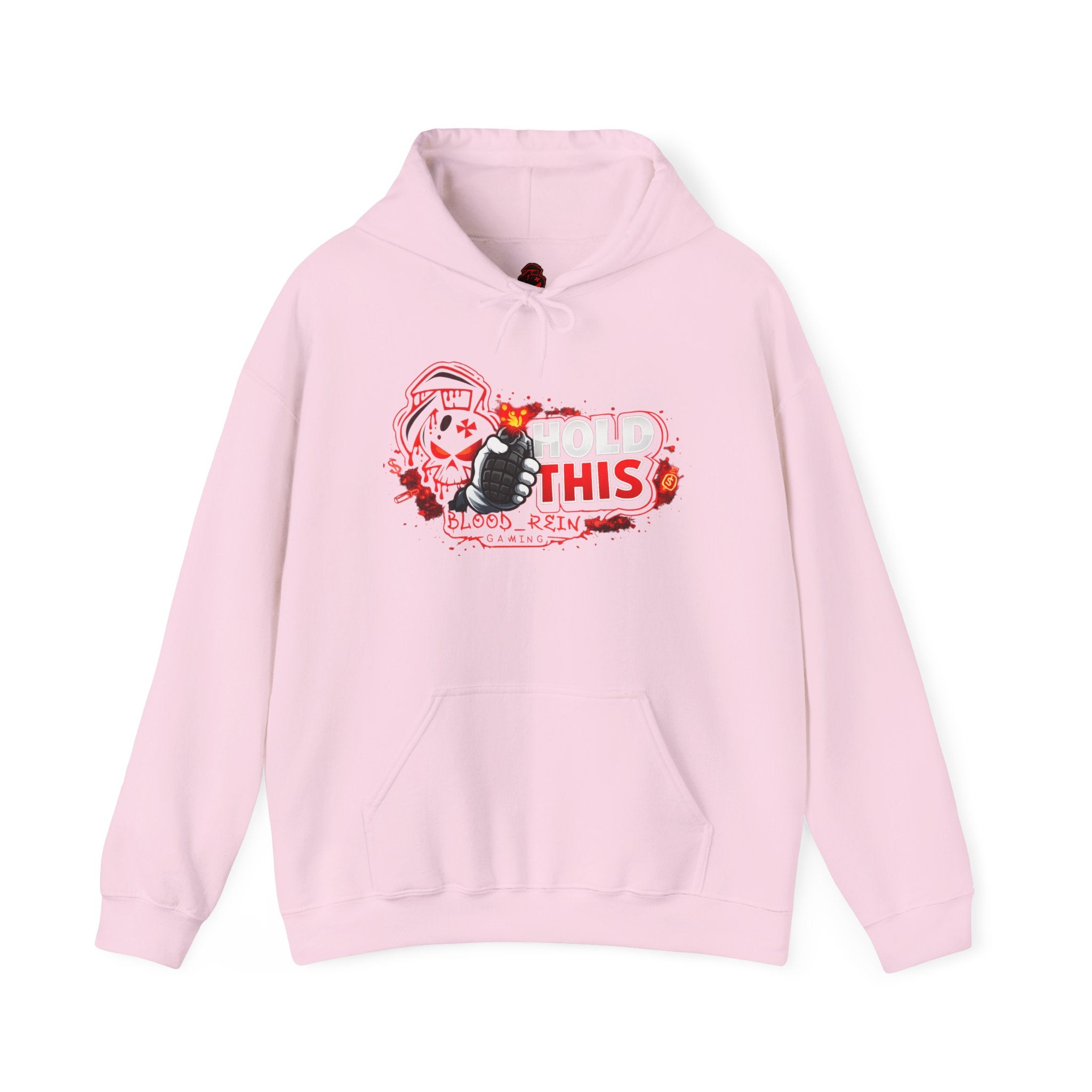 Hoodie - Retro Nurse 'This' Graphic Pullover with Floral & Bomb Illustration