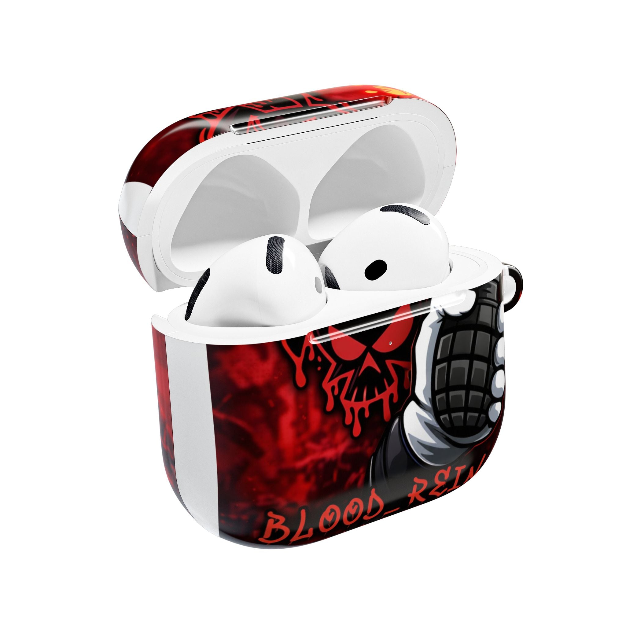 AirPod Case — Red 'Hold This' Gaming Grenade Design